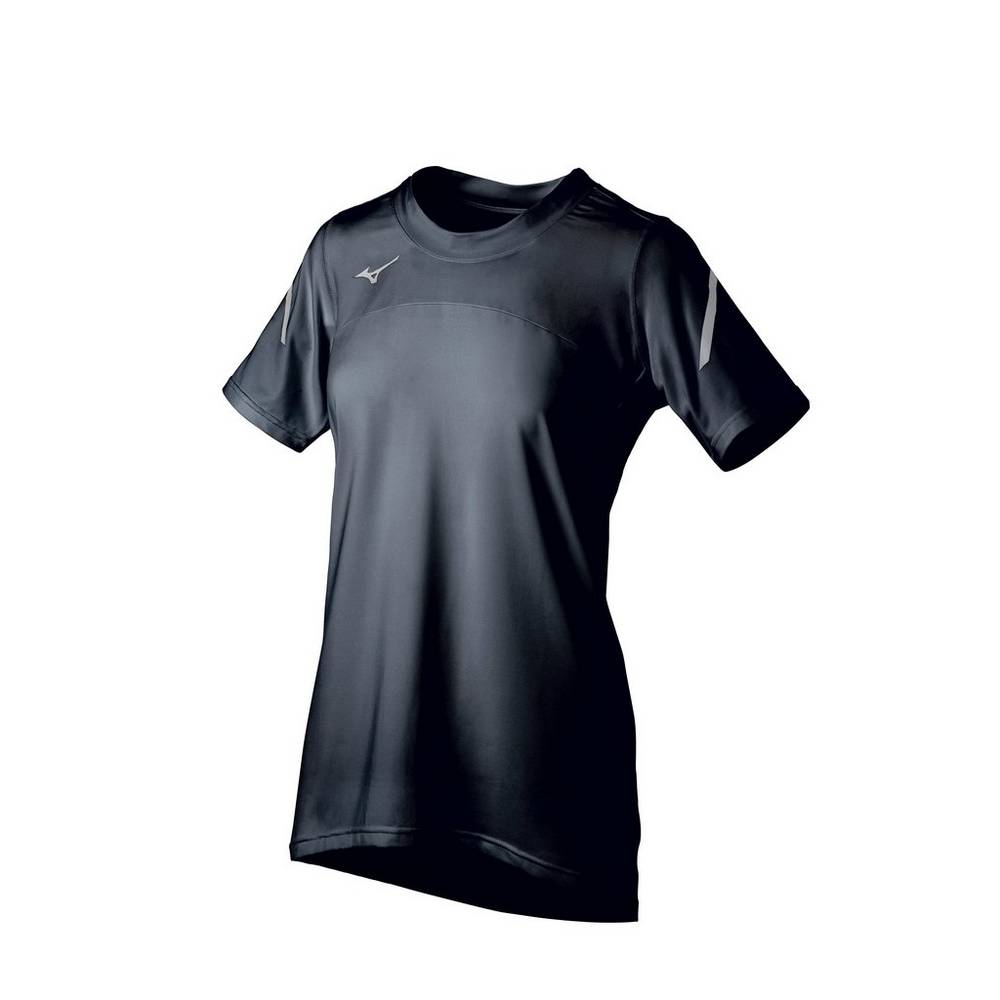 Jerseys Mizuno Techno VII Short Sleeve Mujer Negras Comprar MHCN-41580